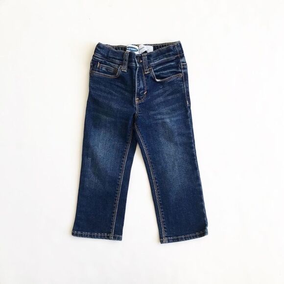 Old Navy dark wash straight leg jeans EUC 2T - Picture 1 of 4